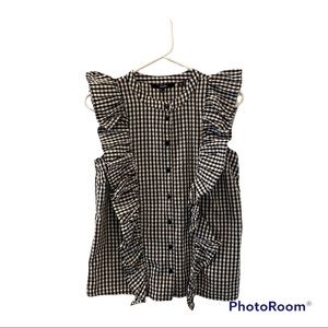 Gingham Top (Black and White)